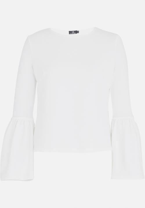 STYLE REPUBLIC - Bell Sleeve Top White