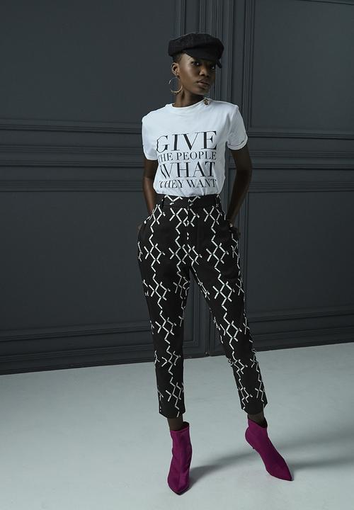 BONANG by Bonang Matheba - Give The People What They Want T-shirt White