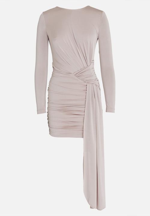 SISSY BOY - Boity Slinky Asymetric Dress Pale Pink