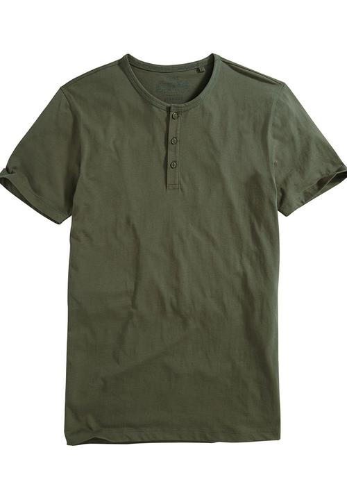 Next - Khaki Granddad T-shirt Green