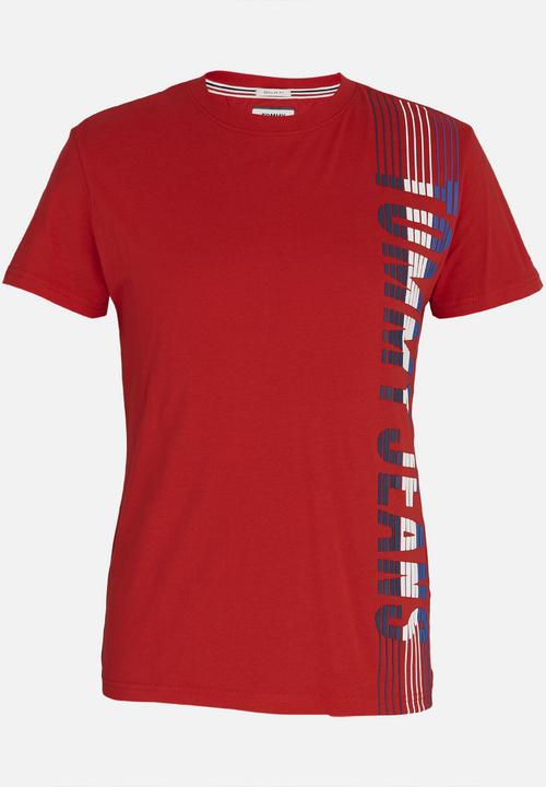 Tommy Hilfiger - Vertical Tee Red
