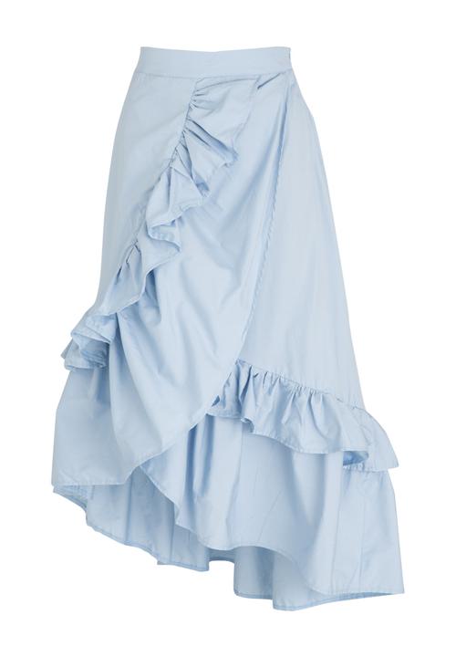 STYLE REPUBLIC - High Low Frill Skirt Pale Blue