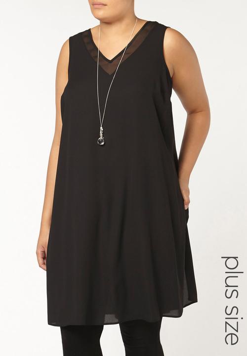 EVANS - Sleeveless Tunic Black