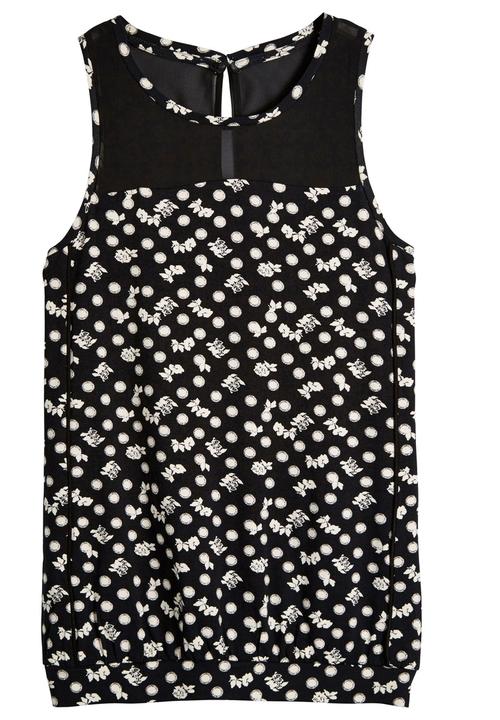Next - Monochrome Print Blouse Black/White Black and White