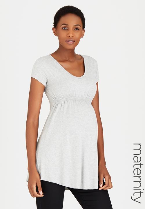 Cherry Melon - Underbust Smock Top Grey
