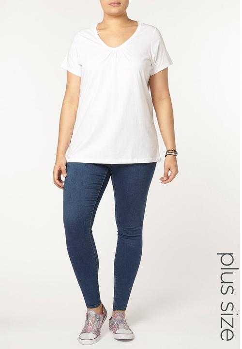 EVANS - Essential V-neck T-shirt White