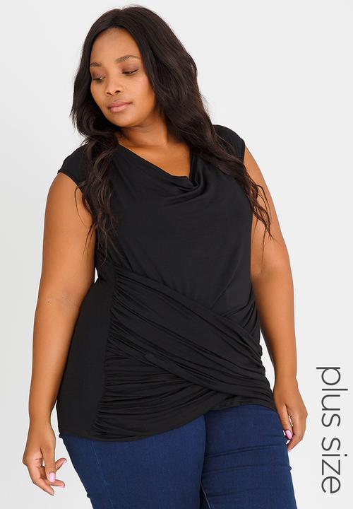edit Plus - Gauged Front Cami Black