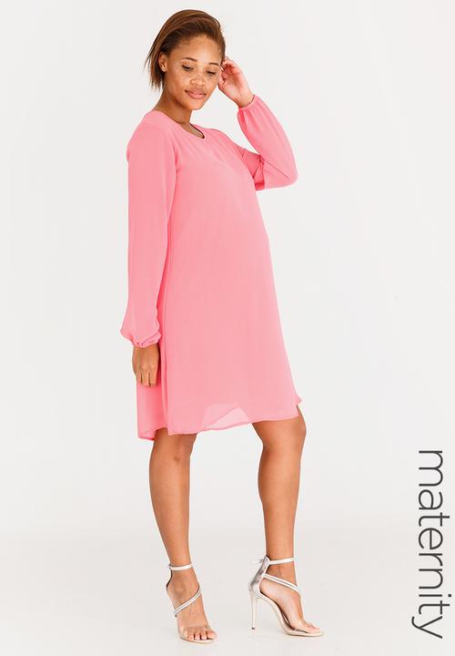 Long Sleeve Maternity Dress Coral Edit Maternity Dresses Jumpsuits