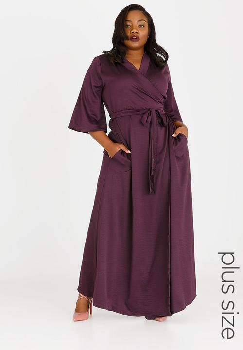 purple wrap dresses