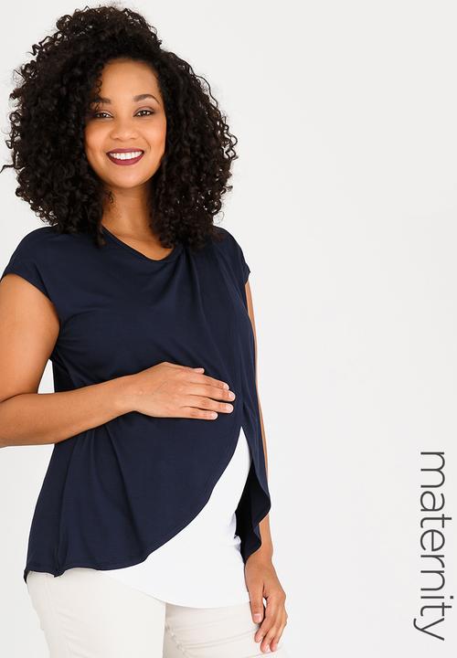 Cherry Melon - Basic Overlay Feeding Top Navy