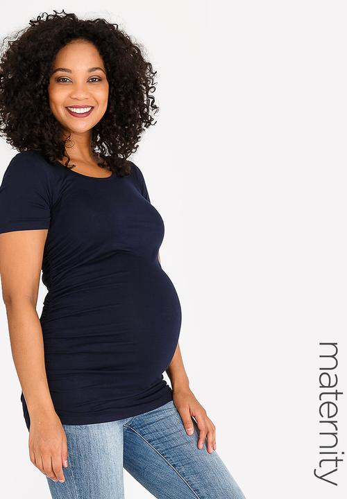 Cherry Melon - Basic Round Neck Tee Navy