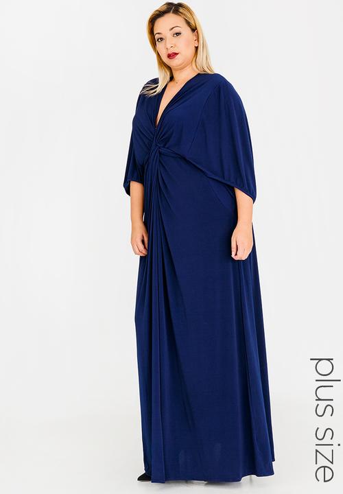RUFF TUNG - Liberty Twist Maxi Dress Navy