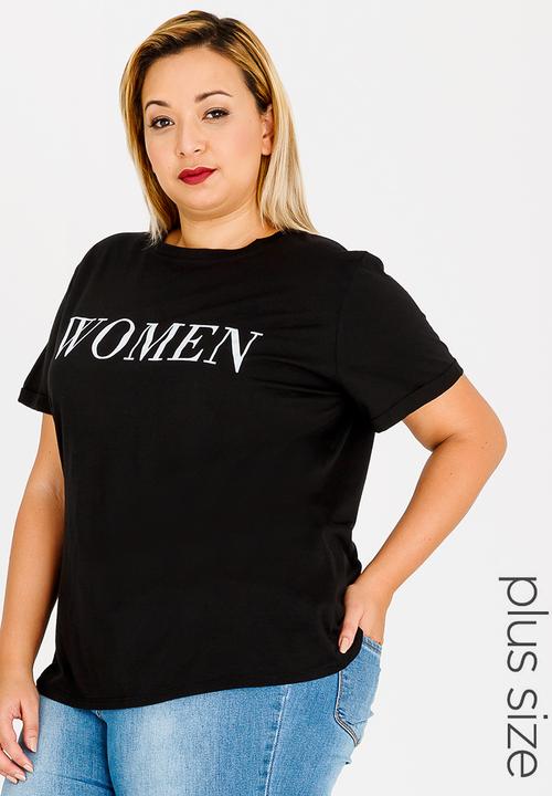 STYLE REPUBLIC PLUS - Women T-shirt Black