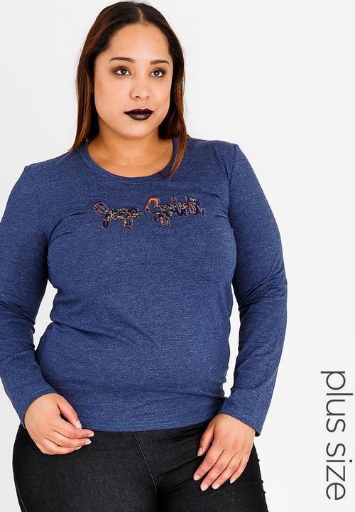 JEEP - Applique Longsleeve Tee Navy