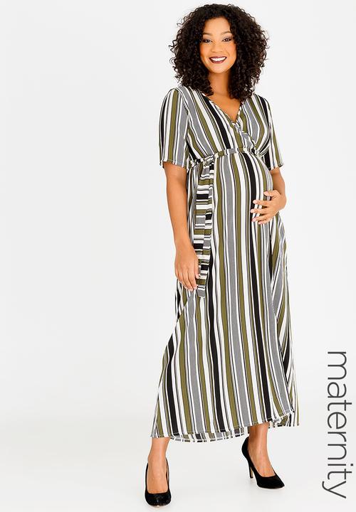 Maternity Wrap Dress Khaki Green Edit Maternity Dresses Jumpsuits