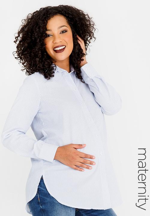 edit Maternity - Longer Length Maternity Shirt Multi-colour