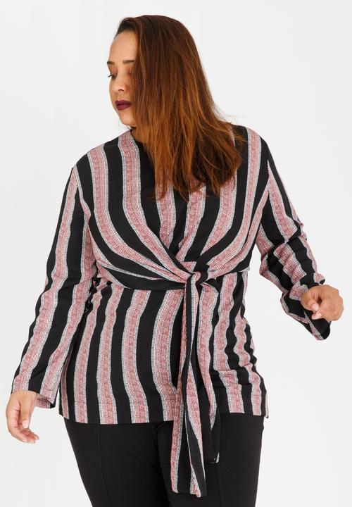 STYLE REPUBLIC PLUS - Self Tie Top Red