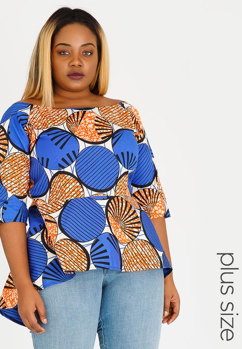Plus-Fab - Mimi Top Blue