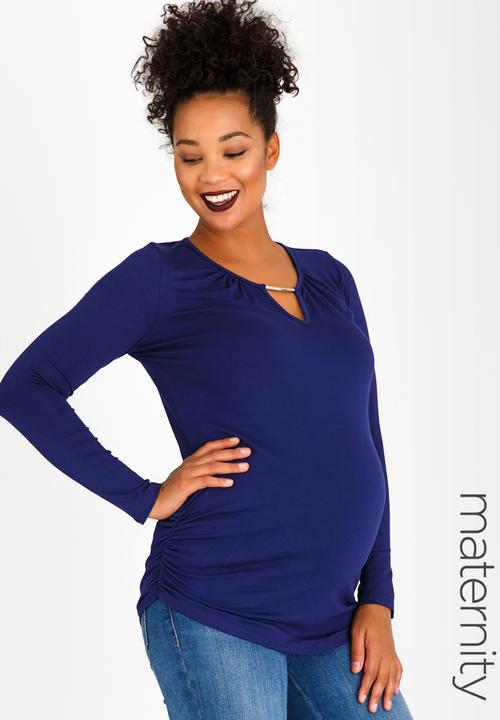 Cherry Melon - Keyhole Top with Metal Trim Cobalt