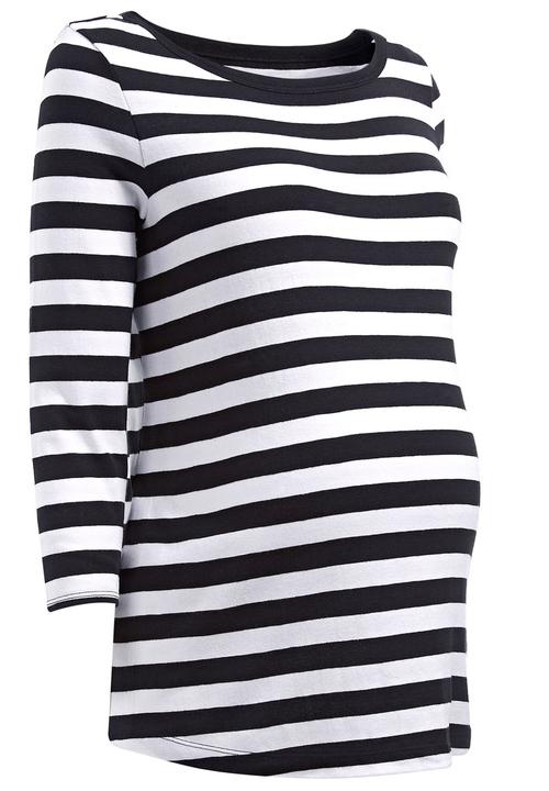 Next - Monochrome Stripe T-shirt Black/White Black and White