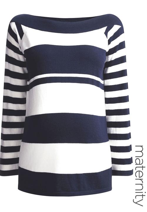 Next - Striped Sweater Blue/White Blue and White