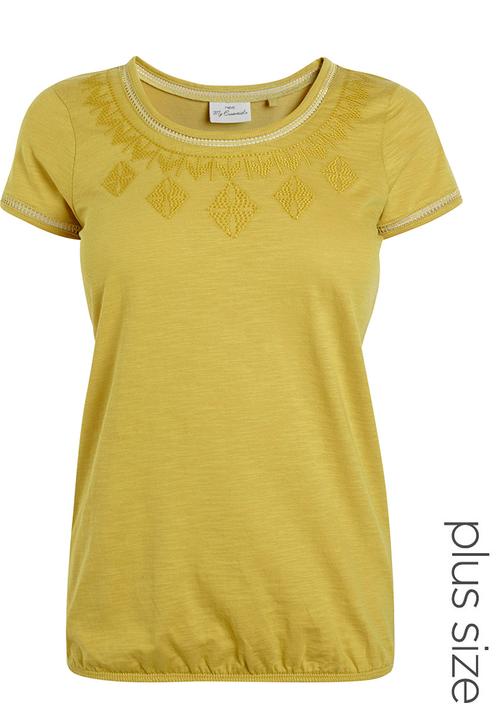 Next - Bubble-hem Top Yellow