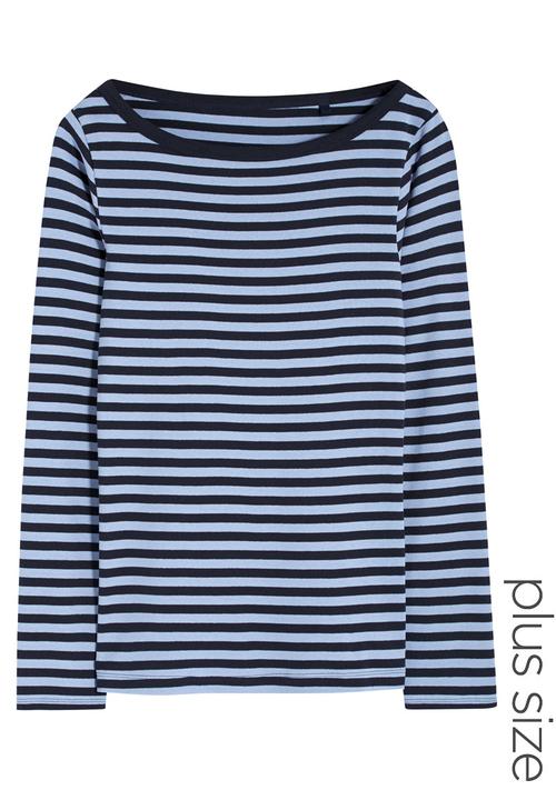 Next - Stripe Long-sleeve T-shirt Mid Blue Mid Blue