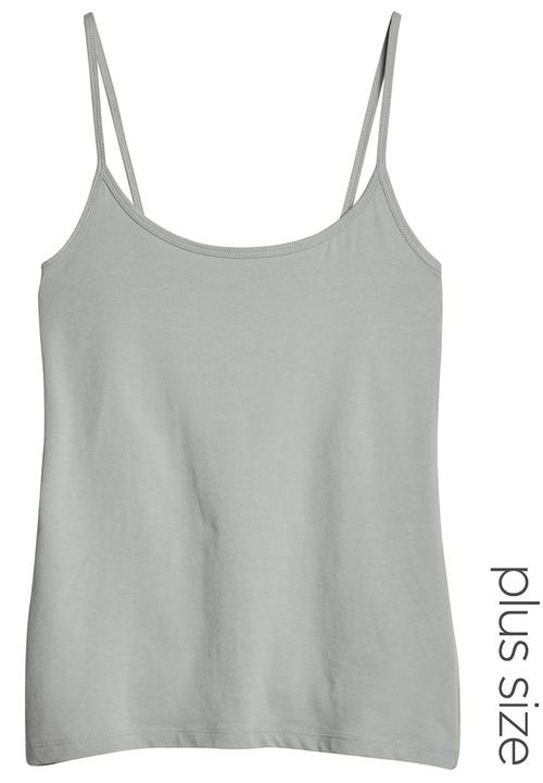 Next - Thin Strap Vest Pale Grey