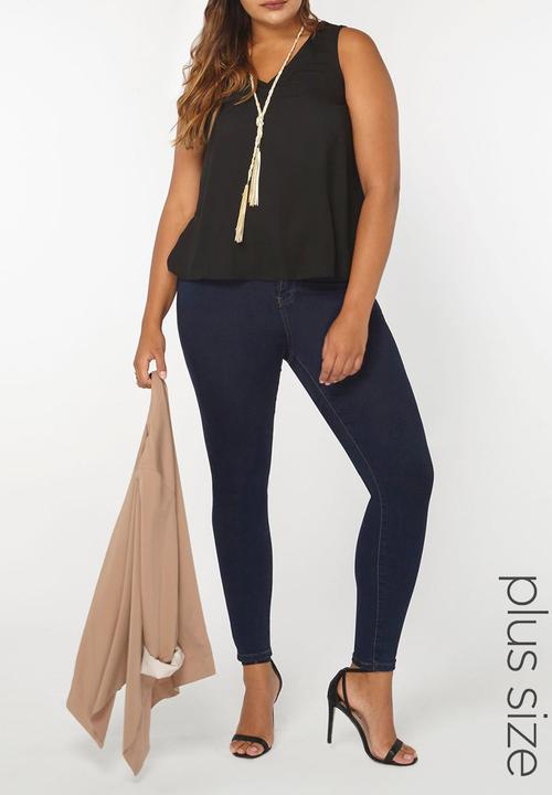 EVANS - Cross Front Vest Black