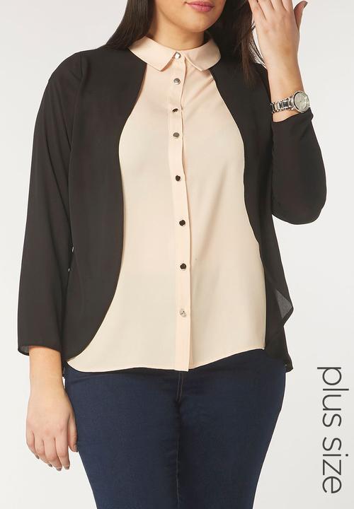 EVANS - 2-in-1 Shirt Pale Pink