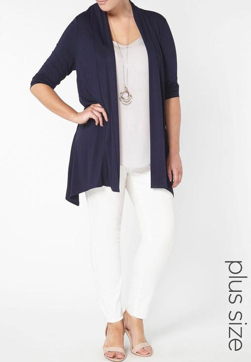 EVANS - Drape Cardigan Navy