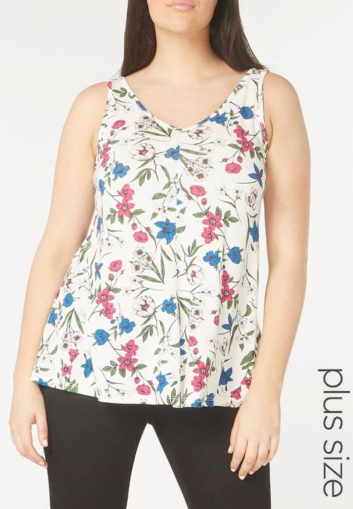 EVANS - All-over Print Vest White