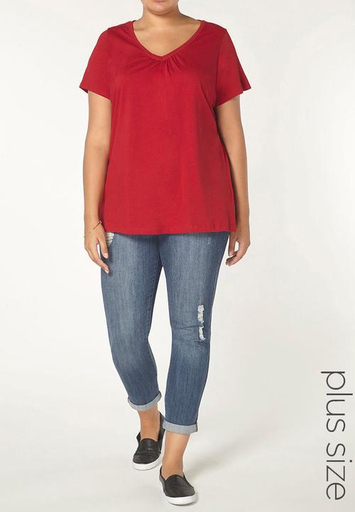 EVANS - 2-Pack V-neck T-shirt Multi-colour