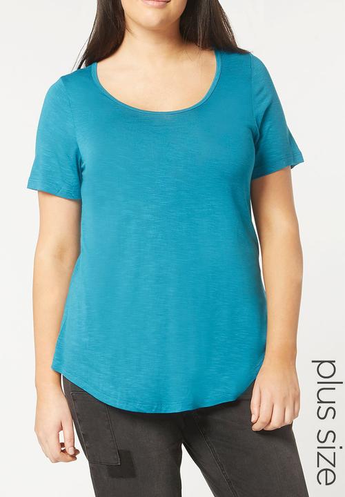 EVANS - Short Sleeve Tee Turquoise