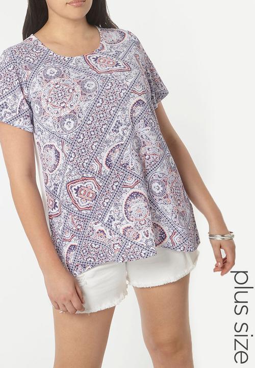 EVANS - All-over Print Tee Multi-colour