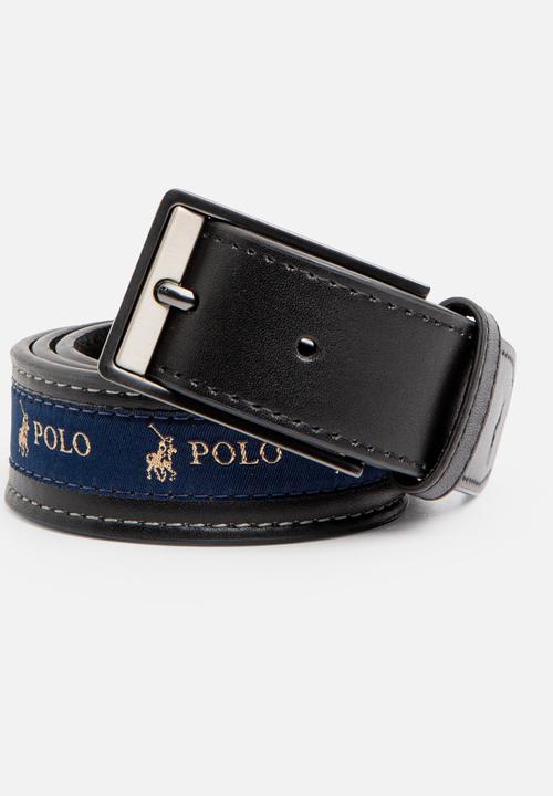 Lorenzo leather belt - black POLO Belts 