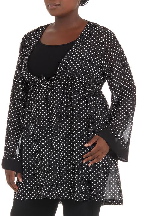 edit - Polka-dot tunic Black/White