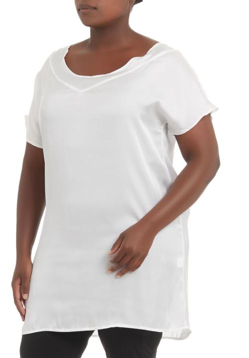 Megalo - Satin tunic White