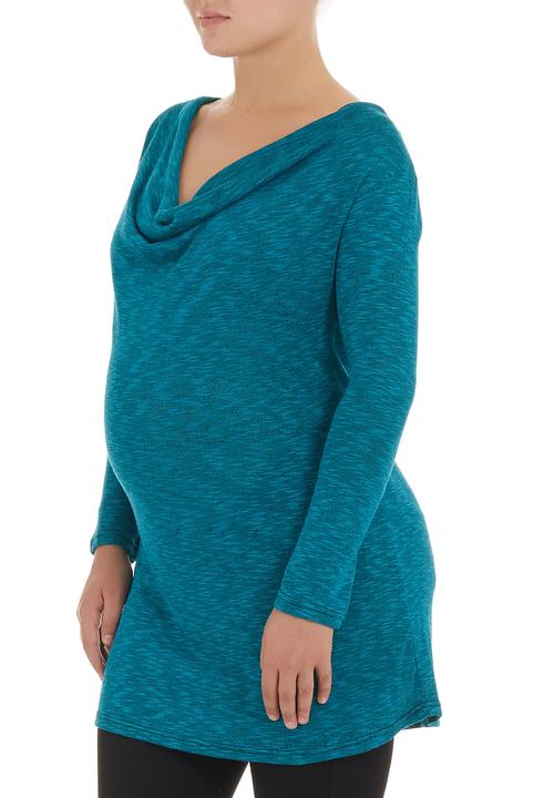 Astrid Ray - Cowl-neck knit tunic  Blue