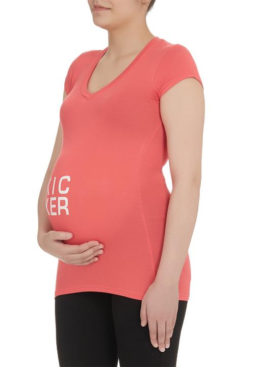 Kicker Clothing - Short-sleeve V-neck Top Coral