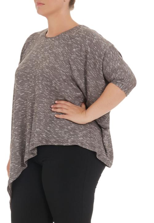 Isabel de Villiers - Side-draped Top Black/White