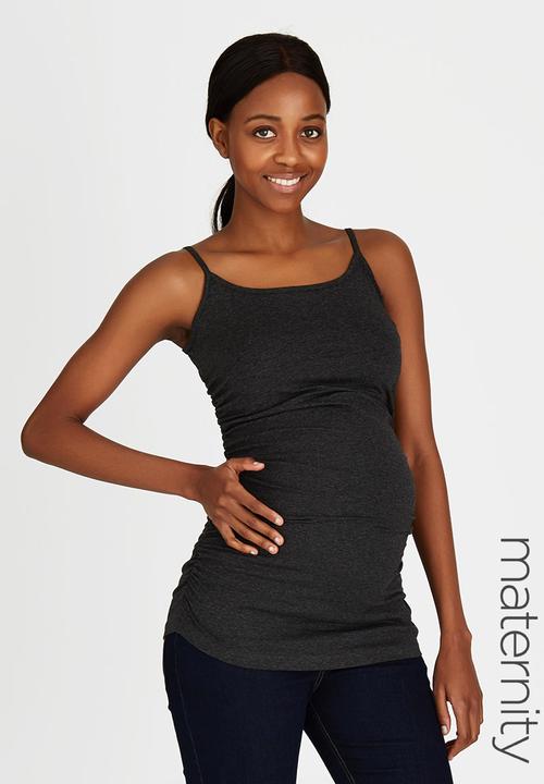 Cherry Melon - Basic Side Gauge Cami Grey