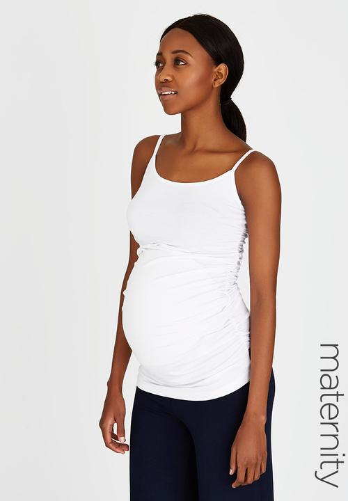 Cherry Melon - Basic Side Gauge Cami White
