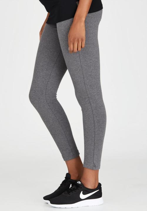 Cherry Melon - Maternity Leggings Full Length - Dark Grey 