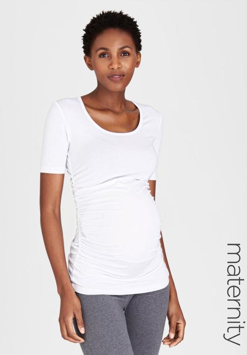 Cherry Melon - Side Gauge Short Sleeve T-shirt White