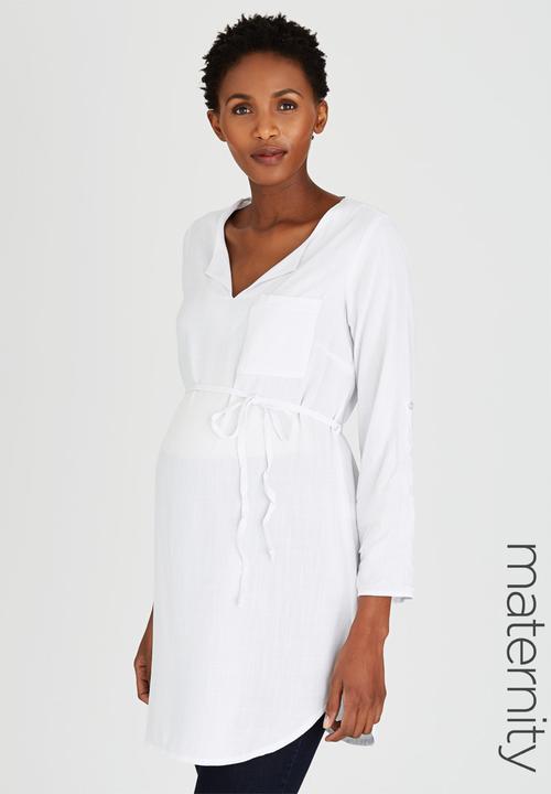 edit Maternity - Longer Length Tunic White