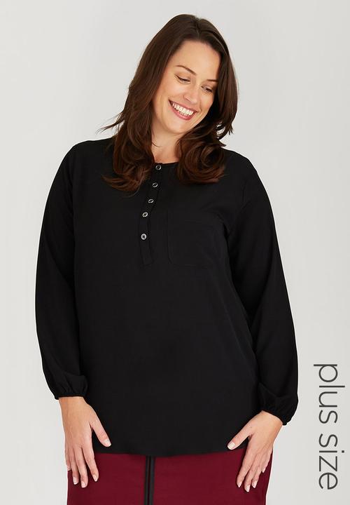 edit Plus - Basic Pocket Tunic Black