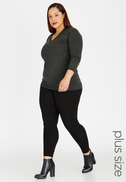 edit Plus - V-neck Jersey Grey Melange