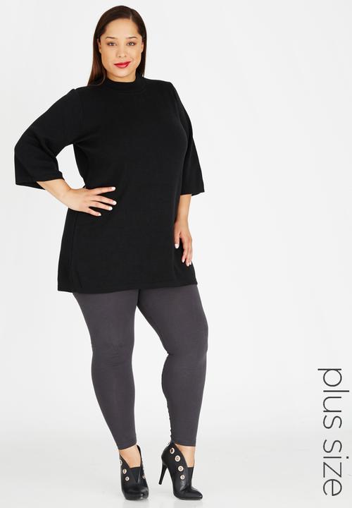 STYLE REPUBLIC PLUS - Jersey Tunic Black