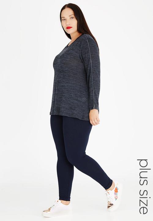 edit Plus - Basic Knit Top Black